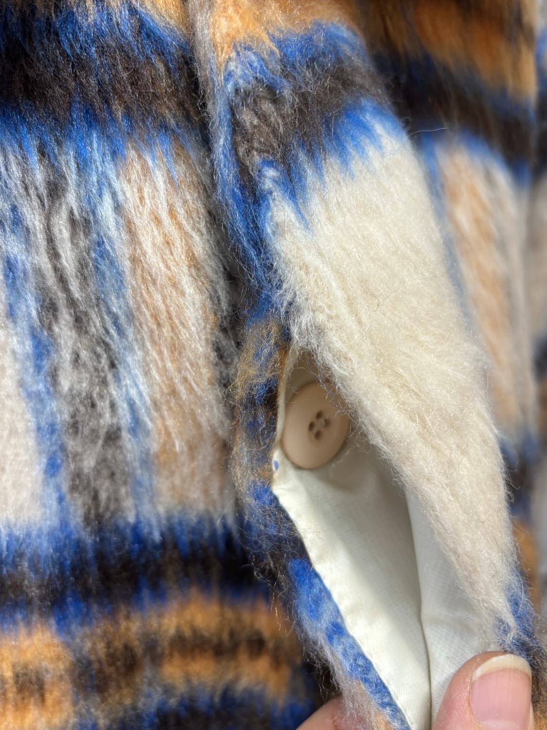 프론테 모헤어 울체크 자켓 상품이미지7