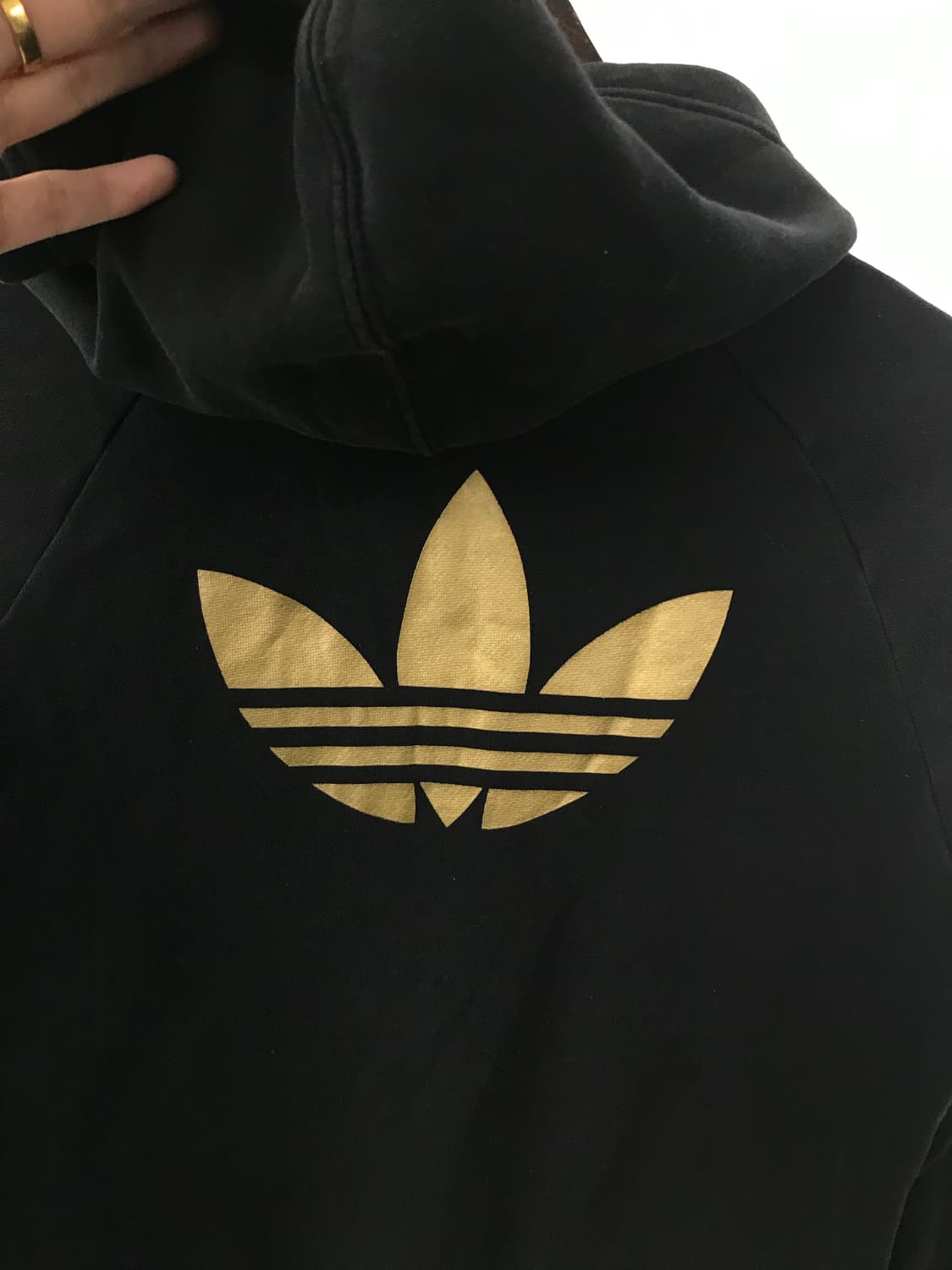 아디다스 파이어버드 백로고 블랙 후드집업 상품이미지6