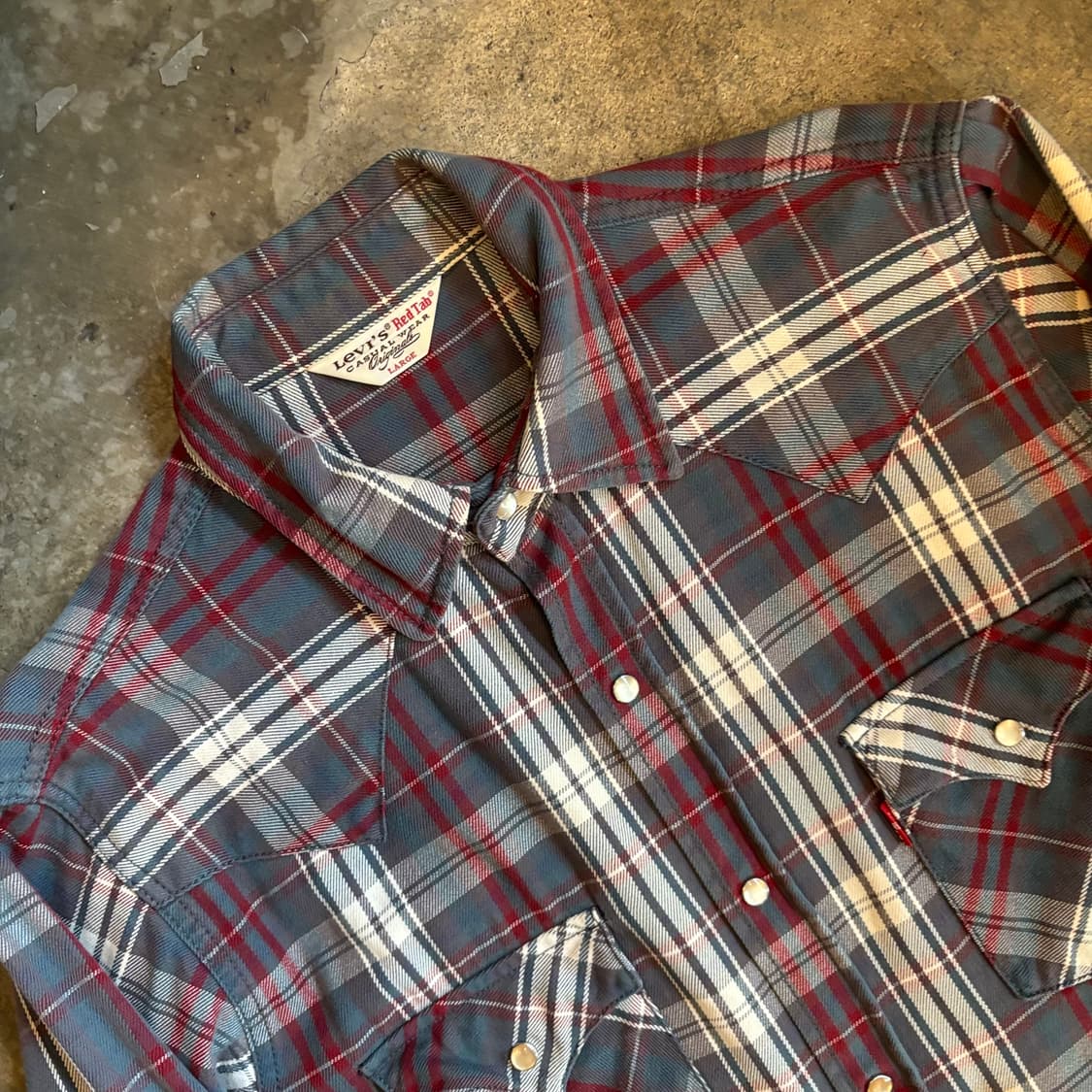 00년대 리바이스 레드탭 헤비코튼 웨스턴 셔츠 상품이미지3