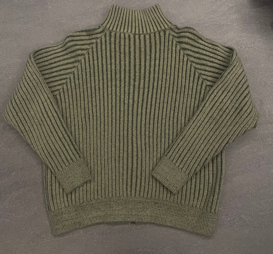 본챔스 투톤 니트집업 상품이미지2