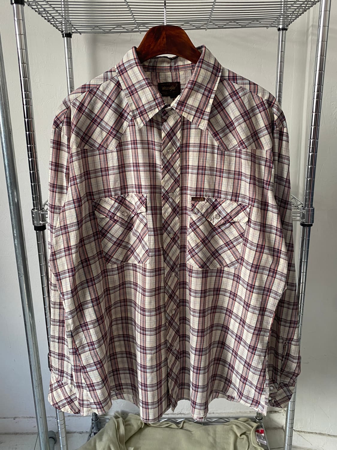 랭글러 체크 포켓 셔츠 (Man 2XL) AB1703 상품이미지2