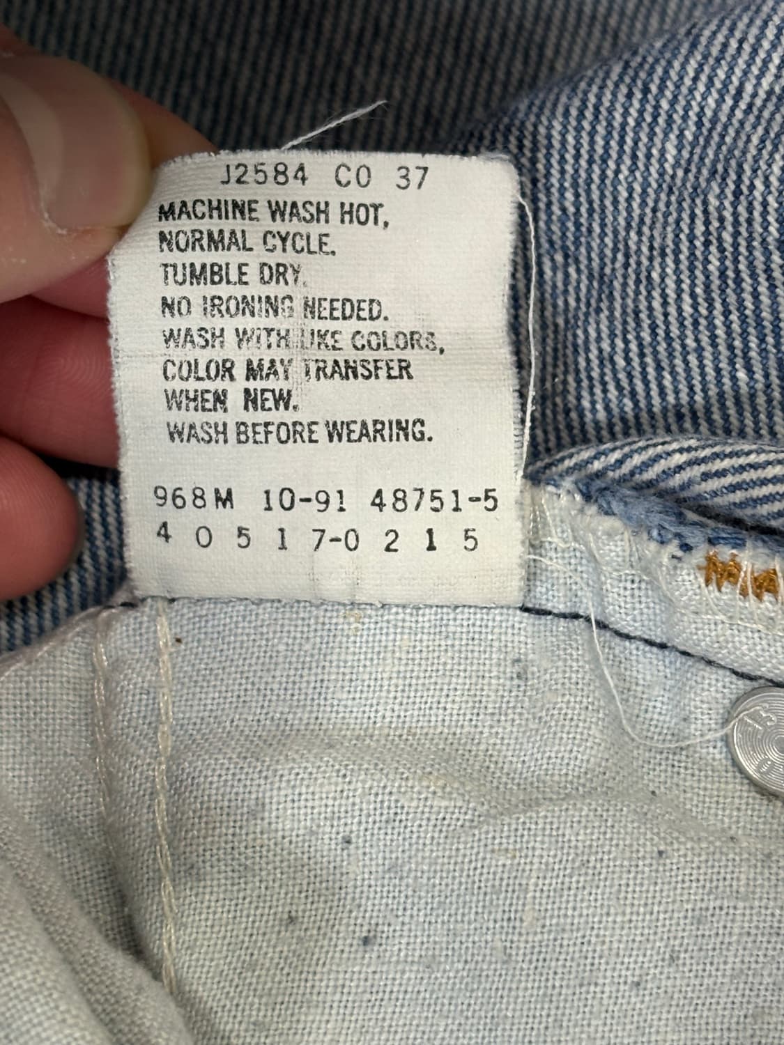 80-90s 리바이스 517 오렌지탭 데님 USA 상품이미지6