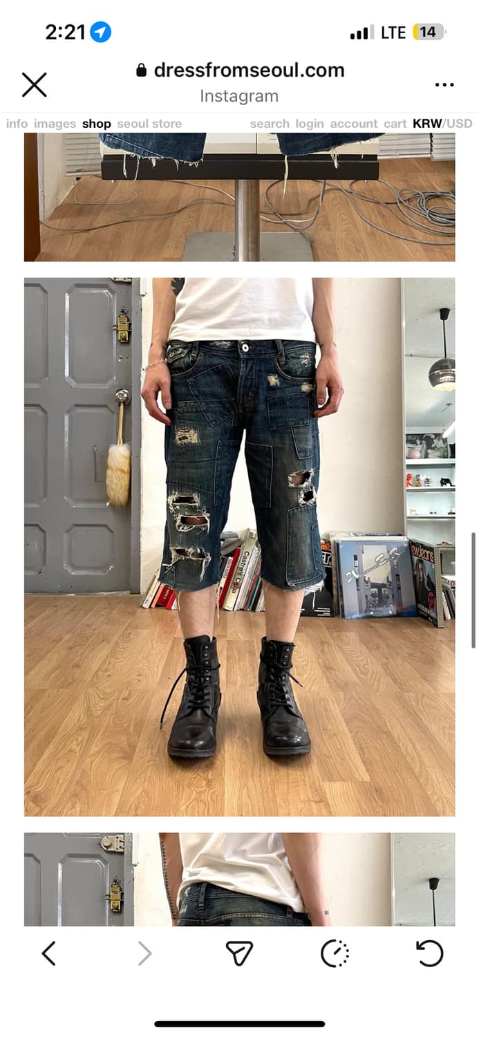 D&G 데님 숏팬츠 상품이미지1
