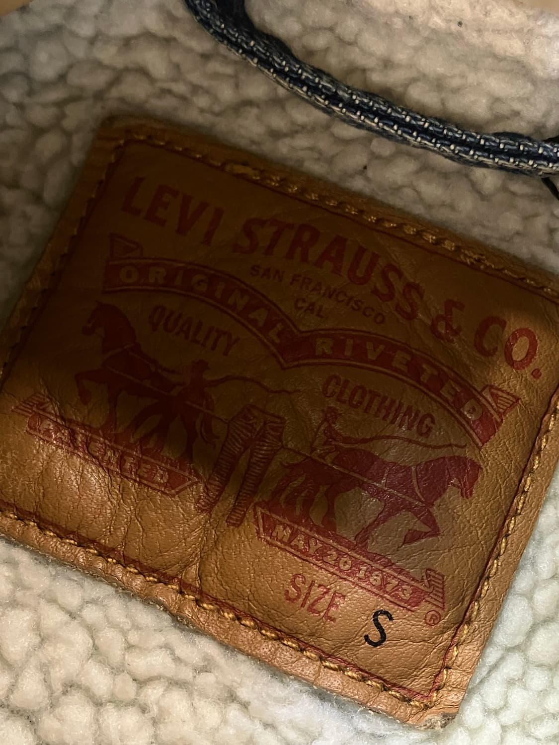 리바이스 양털 데님 자켓 S #csz1821  상품이미지4