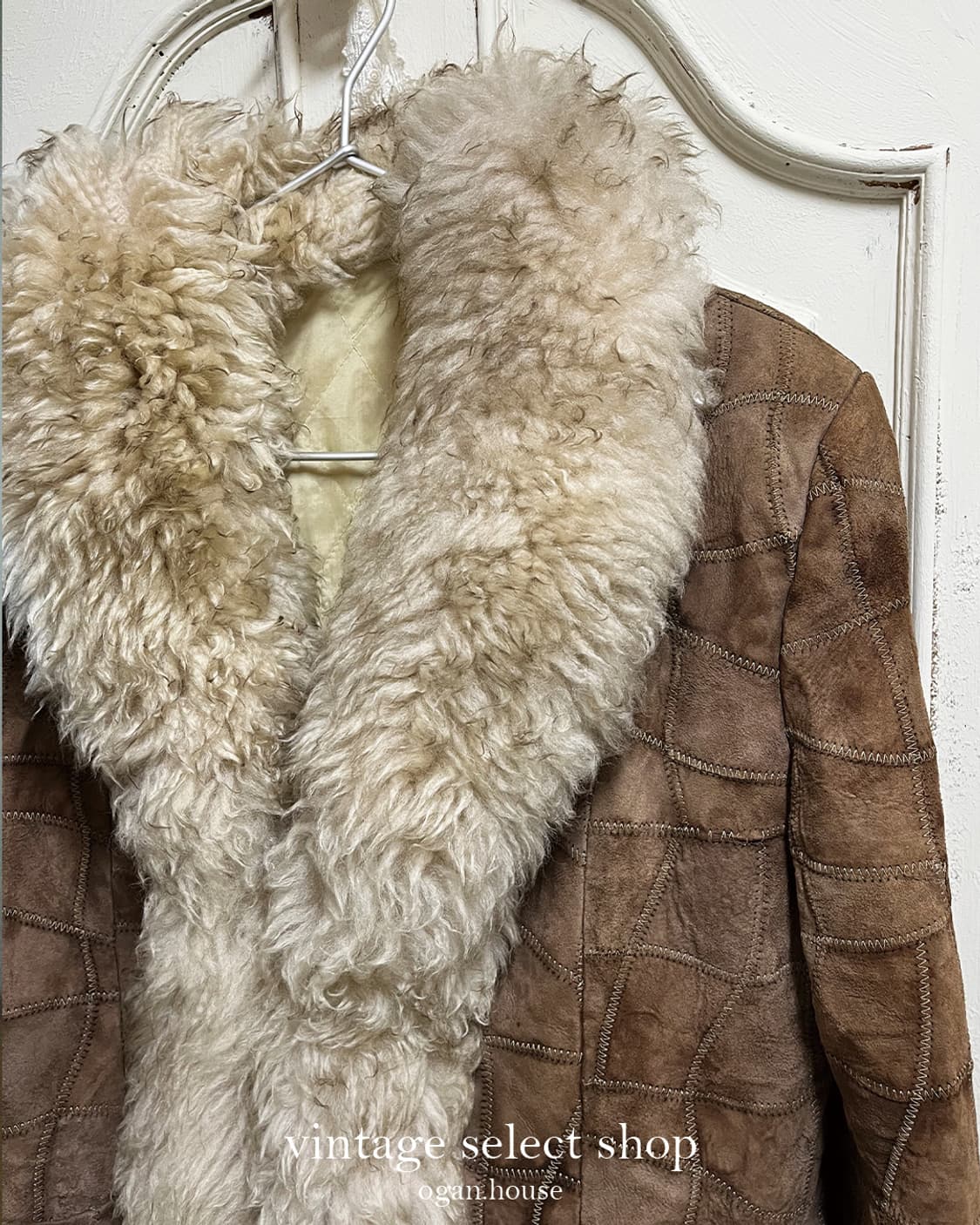 vintage eco fur mustang coat(brown) 상품이미지3