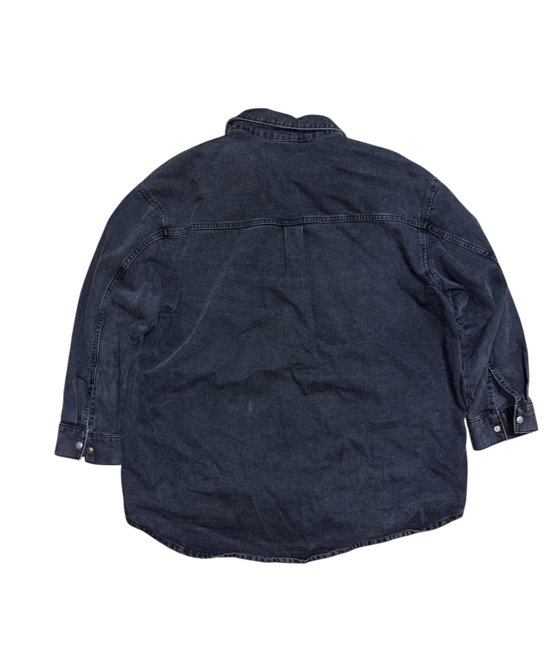 칼하트 흑청 데님 셔츠 자켓 상품이미지5