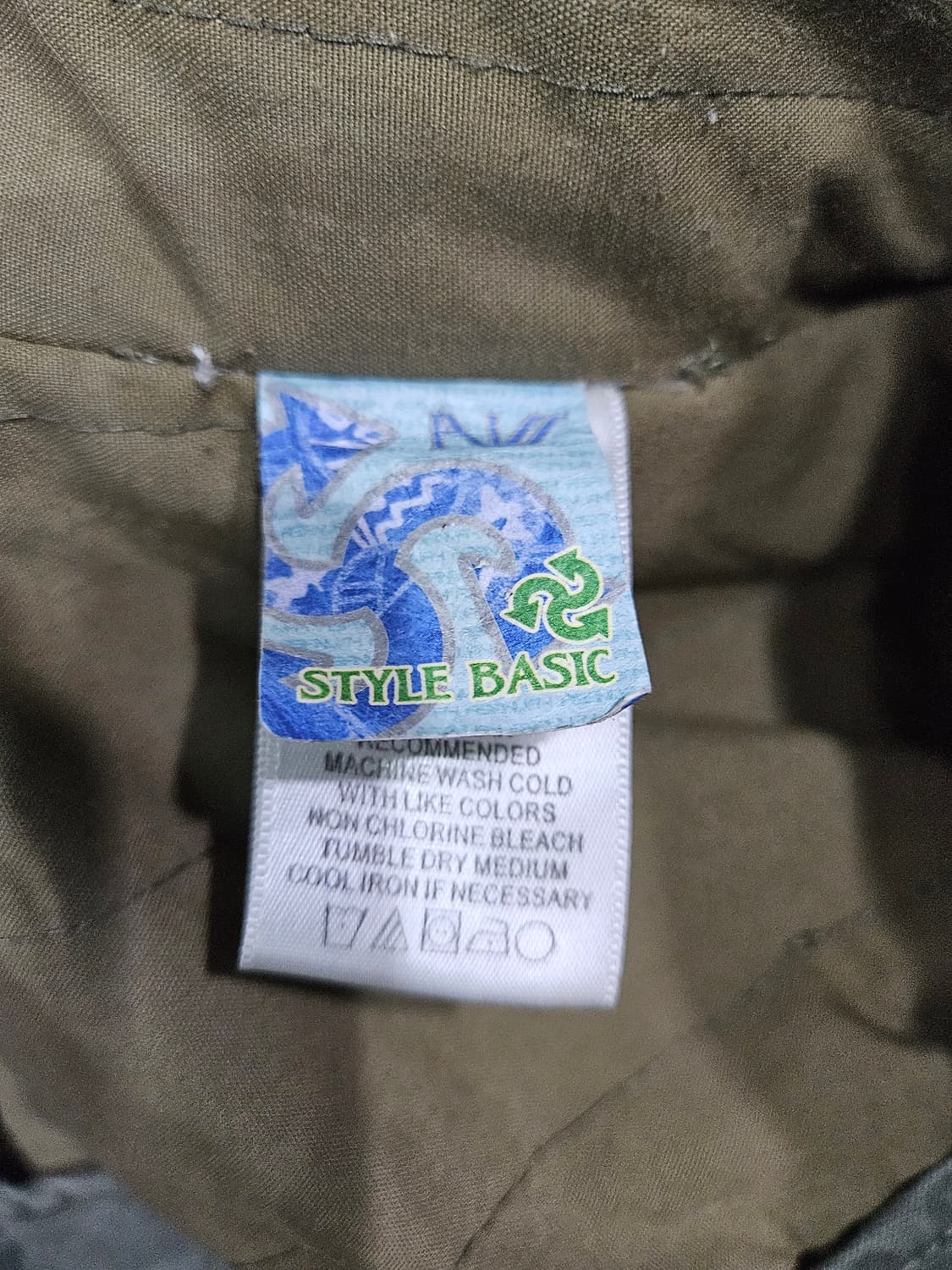 스타일 베이직 카키컬러 남성 슬림핏 95 빈티지 데님 야상자켓  상품이미지10