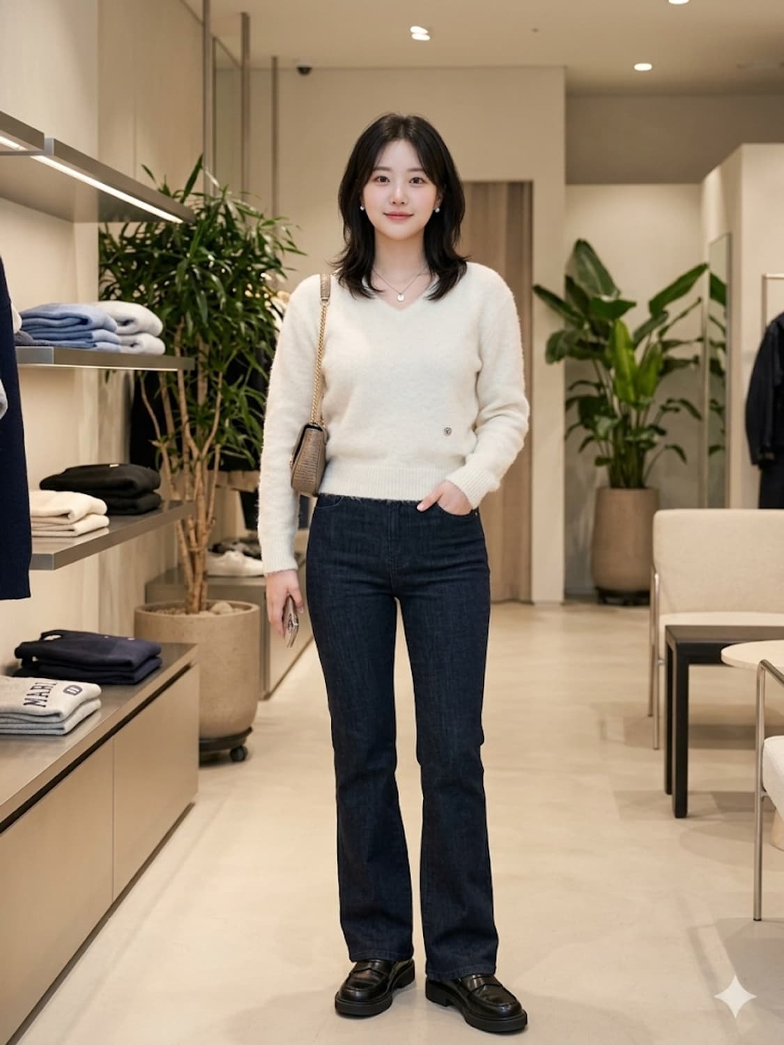 마리떼 프랑소와 저버 알파카 브이넥 니트 상품이미지1