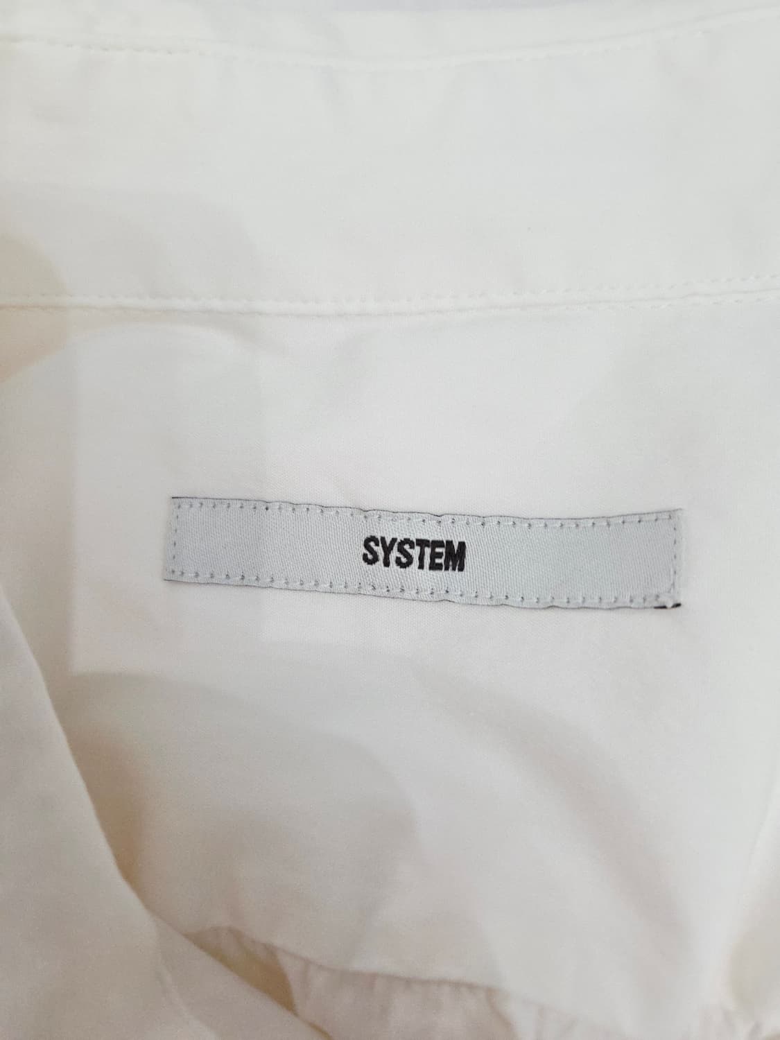 SYSTEM 시스템 알비니 원단 화이트 셔츠_100 상품이미지7