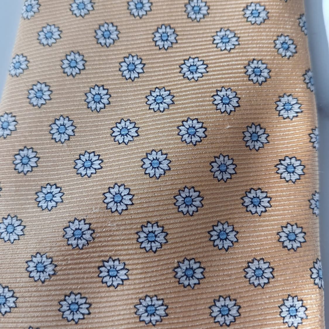 브룩스 브라더스 실크 옐로 플라워 넥타이 9.2cm A등급 A19042
 상품이미지7