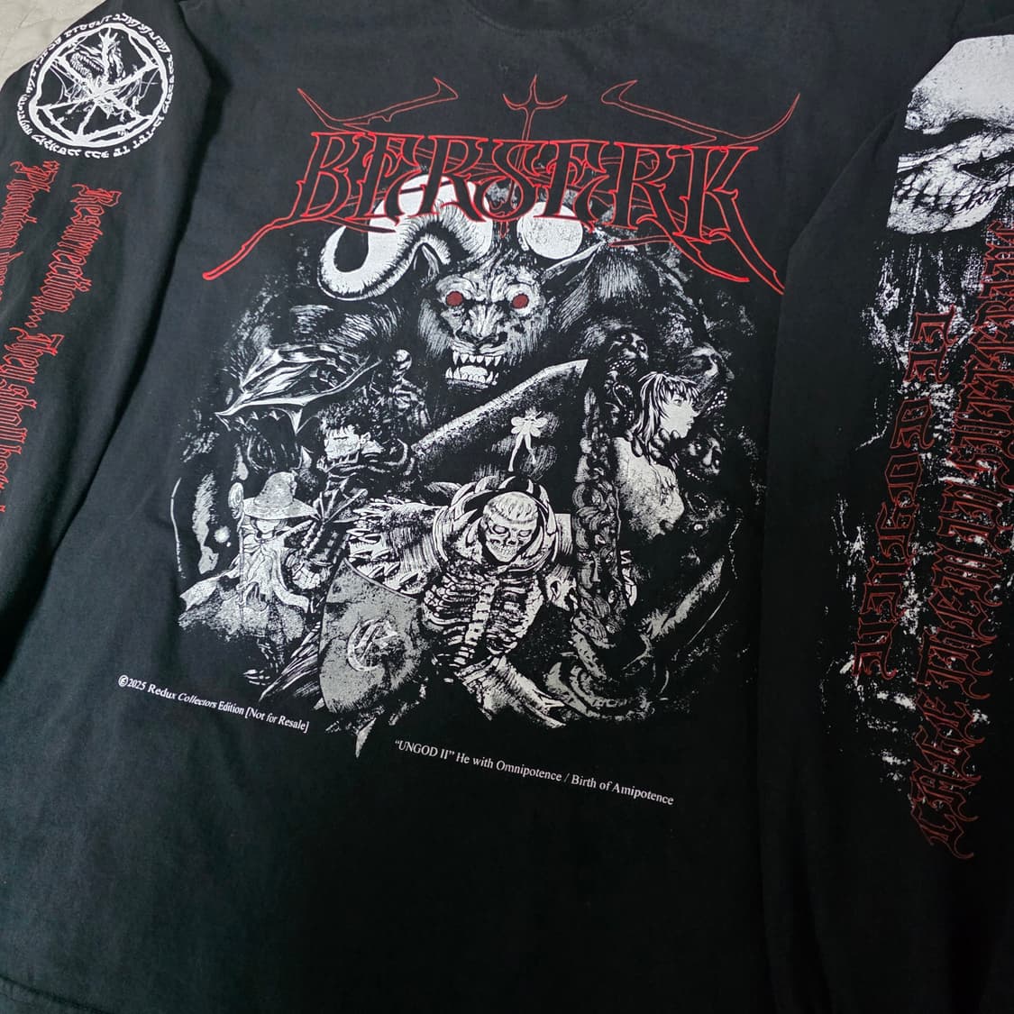 [L] 베르세르크 부틀렉 이더리얼 스튜디오 블랙 롱슬리브 상품이미지3