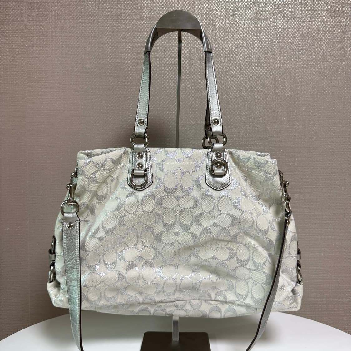 코치 Y2k 실버 펄 갸루 숄더(투웨이 상태굿) 상품이미지3