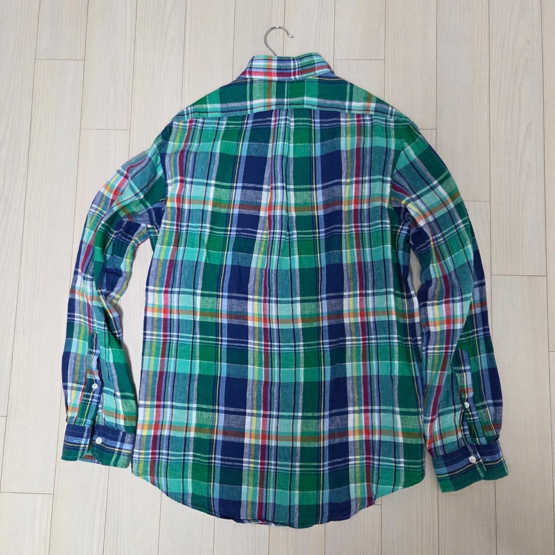 폴로 랄프로렌 체크 린넨 셔츠 M 상품이미지2