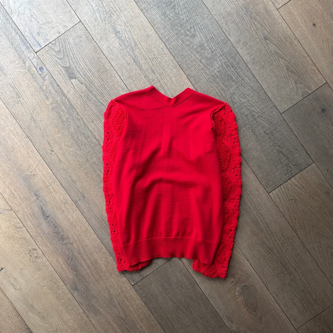 Crochet Sleeve Docking Cardigan 상품이미지6