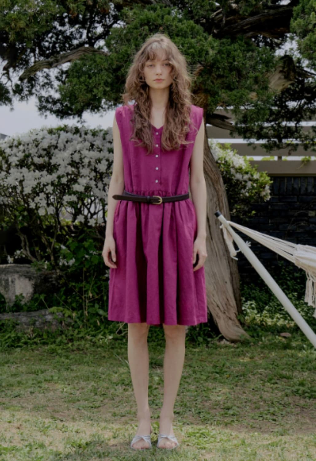 위드아웃썸머 원피스 Olive v-neck onepiece_plum 상품이미지1