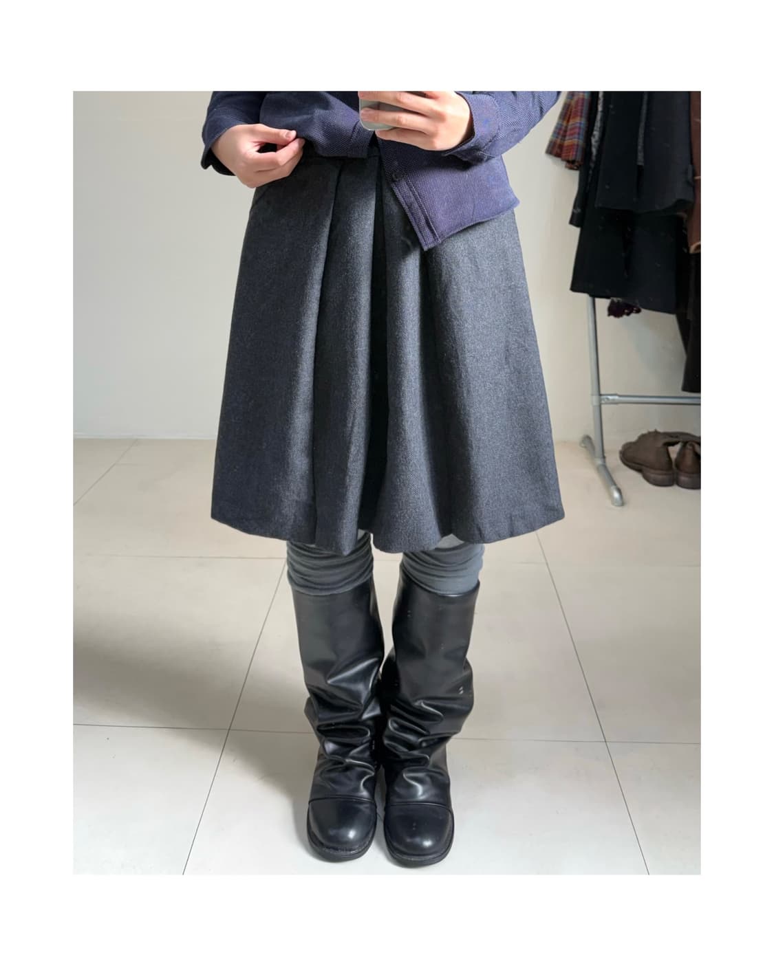 빈티지 미디 스커트 상품이미지5