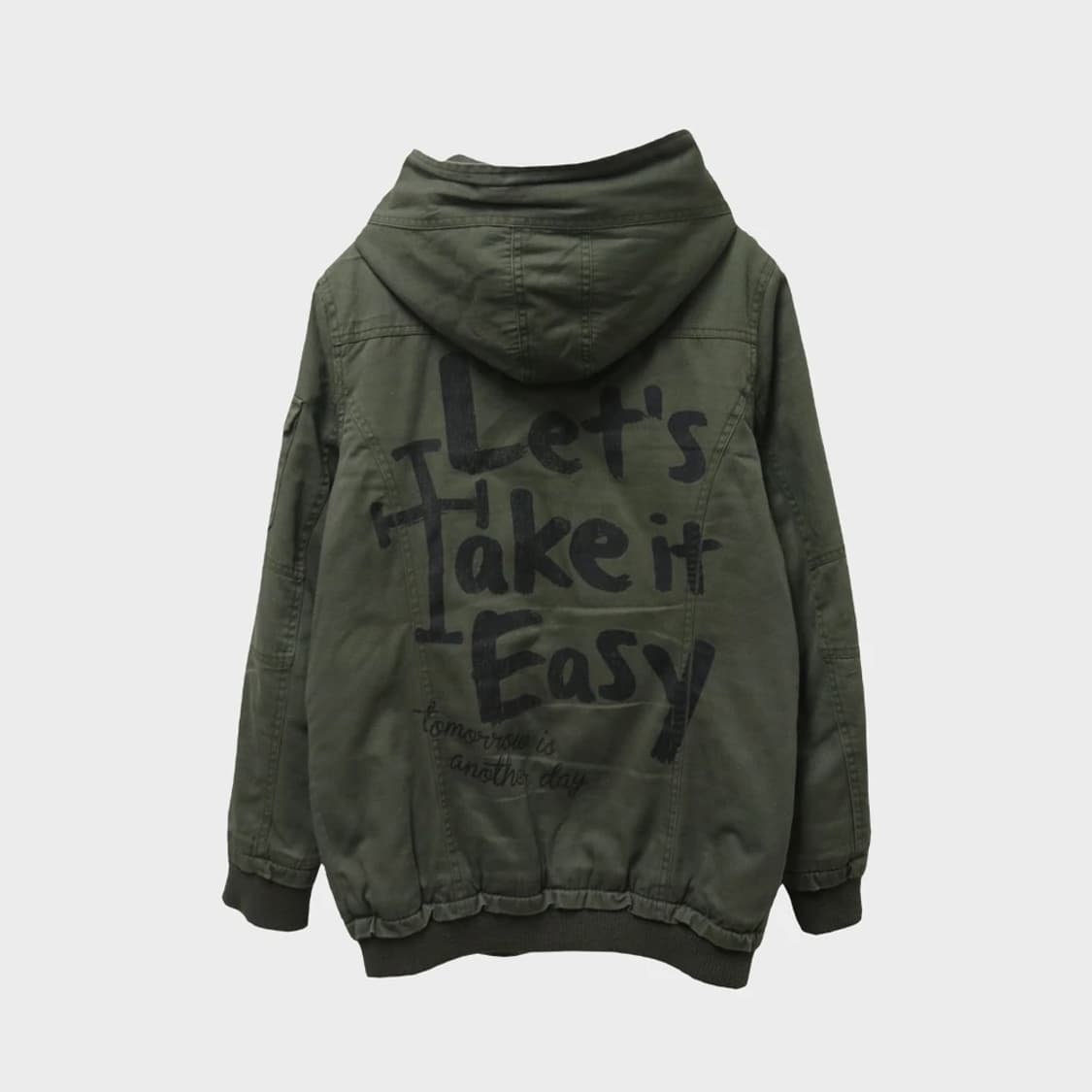 MAO MAO 스터드 레터링 포인트 야상 자켓 63564 상품이미지2