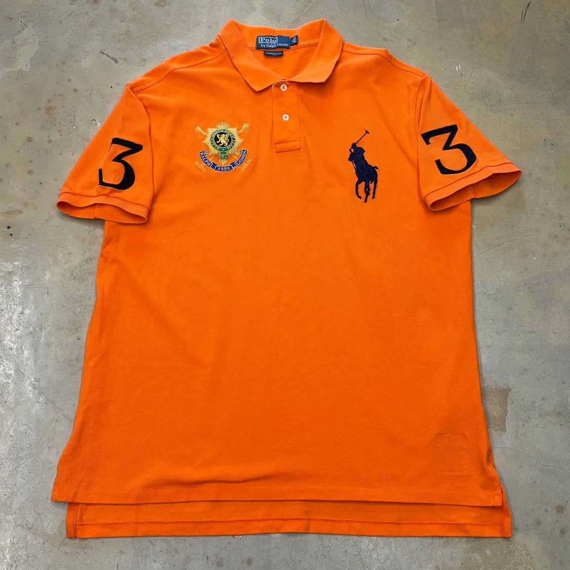 XL 폴로랄프로렌 빅포니 오렌지 카라반팔티 상품이미지2