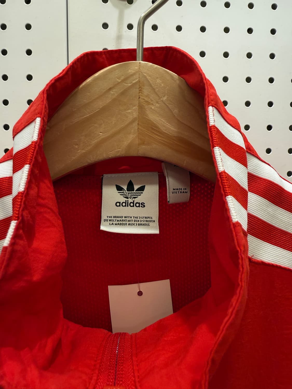 아디다스 삼선 바람막이 자켓 레드 U1116 상품이미지5