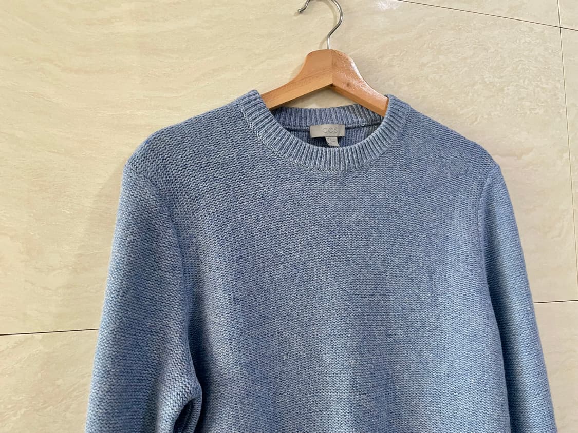 COS / 하늘색 모 니트, 남성 니트 / 95 상품이미지2
