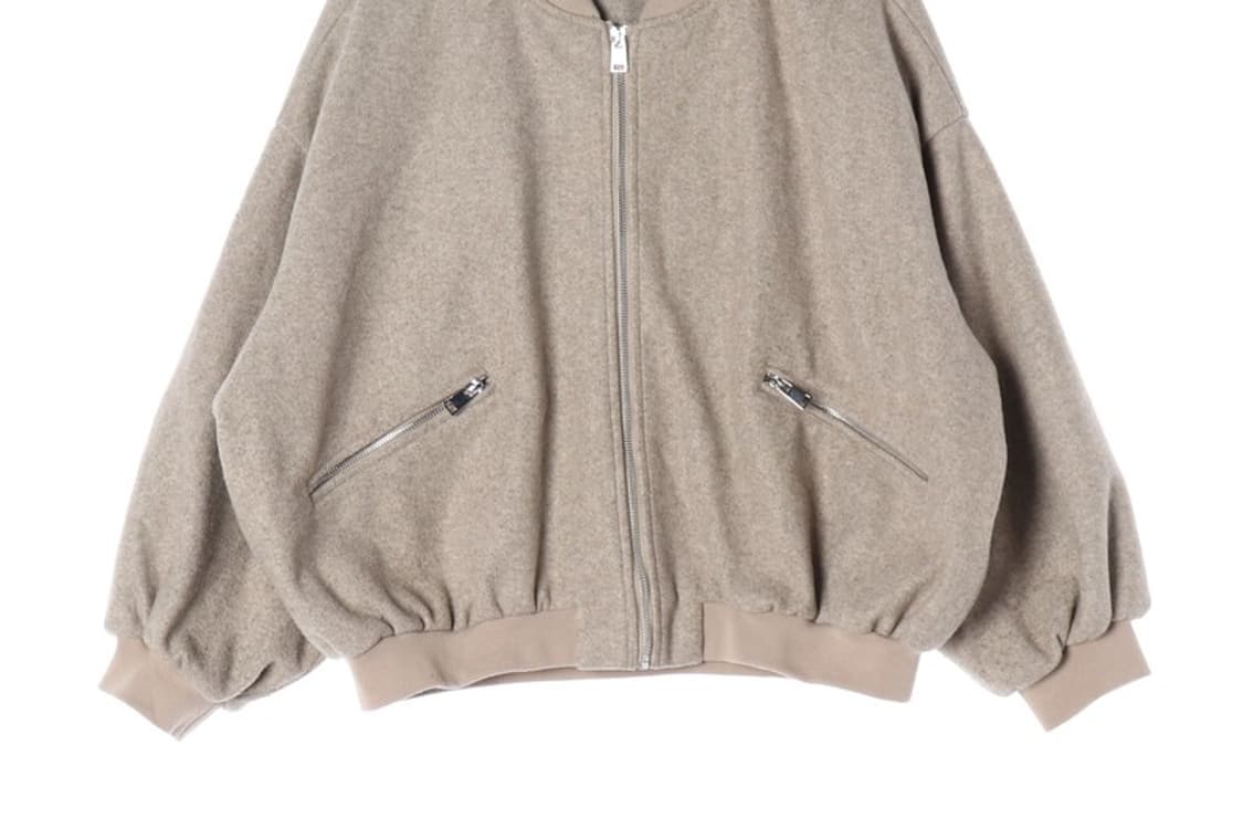 자라 울 블루종 베이지 오버핏 자켓 L 상품이미지5