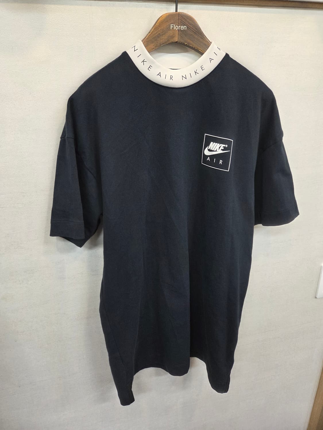 나이키 에어 넥 테이핑 레터링 반팔 원피스 드레스 s 상품이미지6