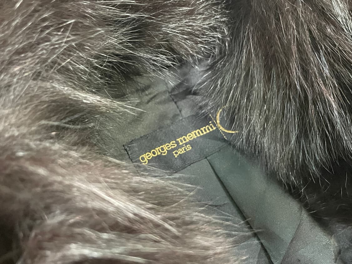 Georges 돈피 텍스처 위드 퍼카라 코트 J03352 상품이미지5