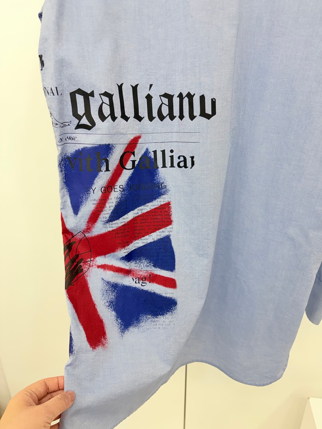 존 갈리아노 2011ss 유니언잭 프린팅 롱 셔츠 48 상품이미지5