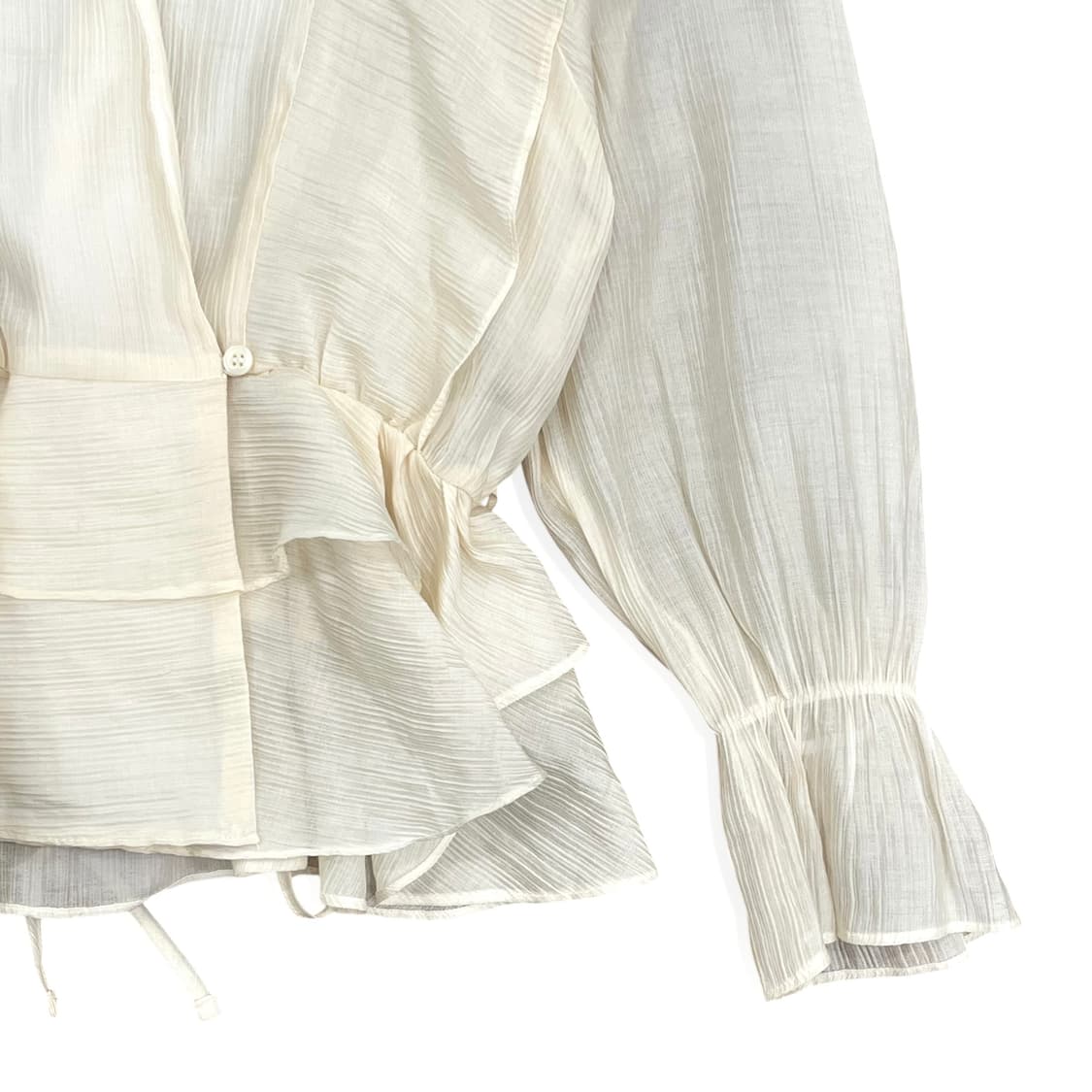 Ivory Frill Feminine Shirt 상품이미지5