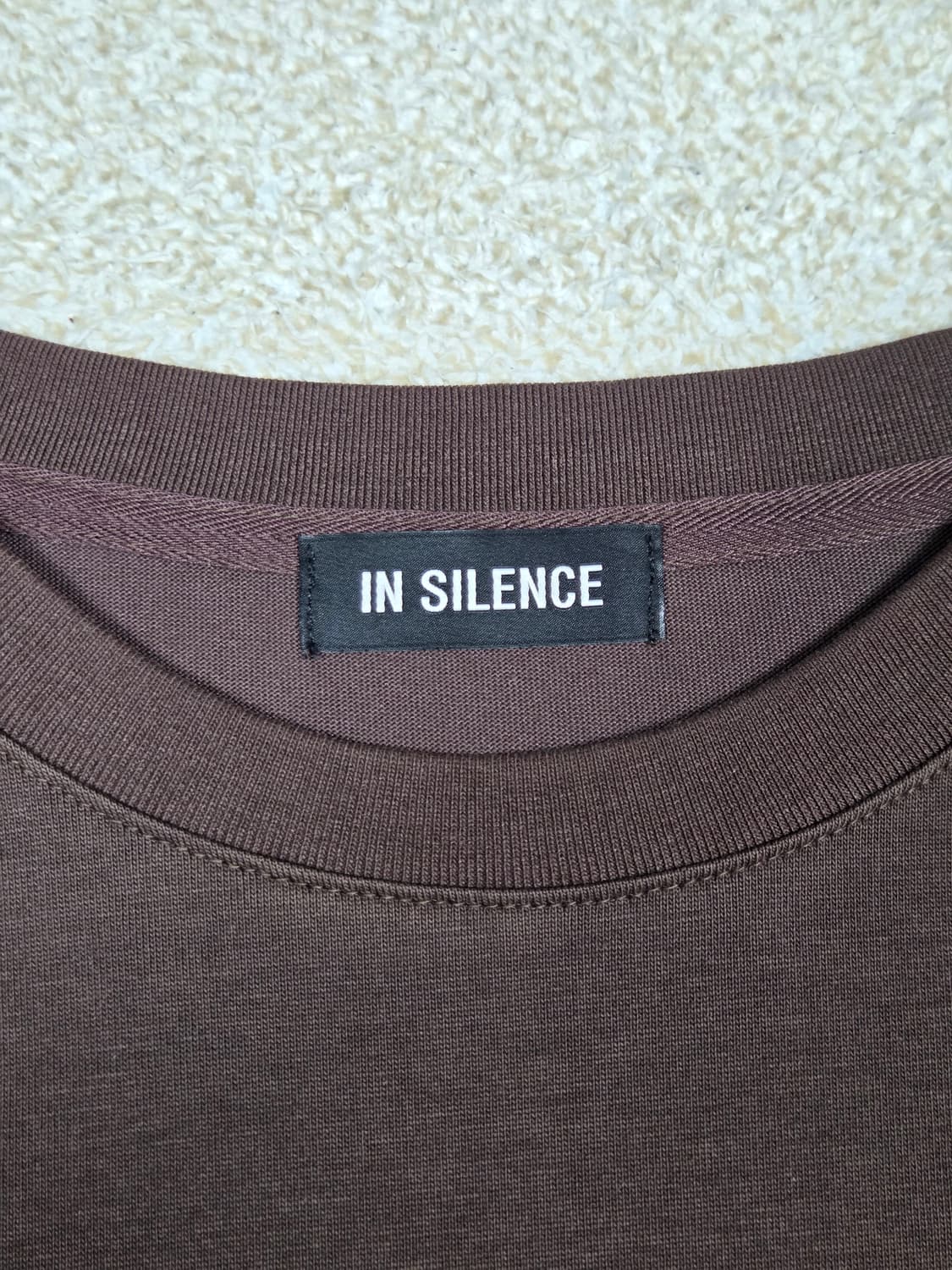 [인사일런스] 코튼 블렌드 오버핏 반팔 티셔츠 | S00050 상품이미지3