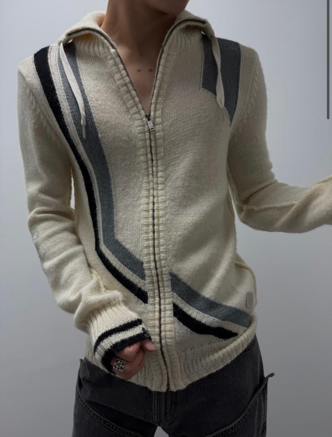 Diesel high speed 하이브리드 집업 니트 상품이미지1