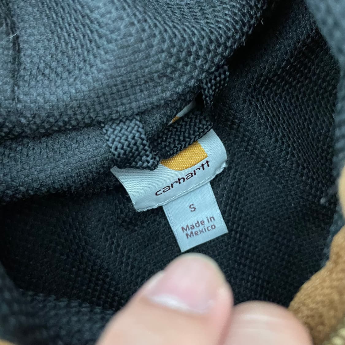 칼하트 오리지널 오버사이즈 된장 써멀 후드집업 상품이미지5