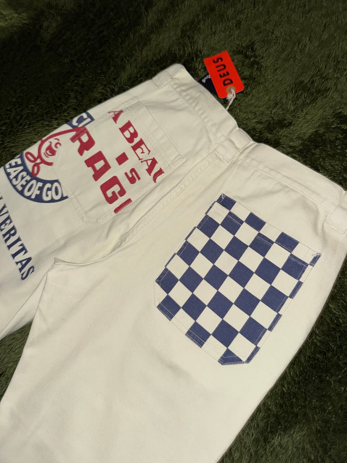 [32] 데우스 엑스 마키나 프레자일 프린팅 코튼 워크 팬츠 아이보리 상품이미지9