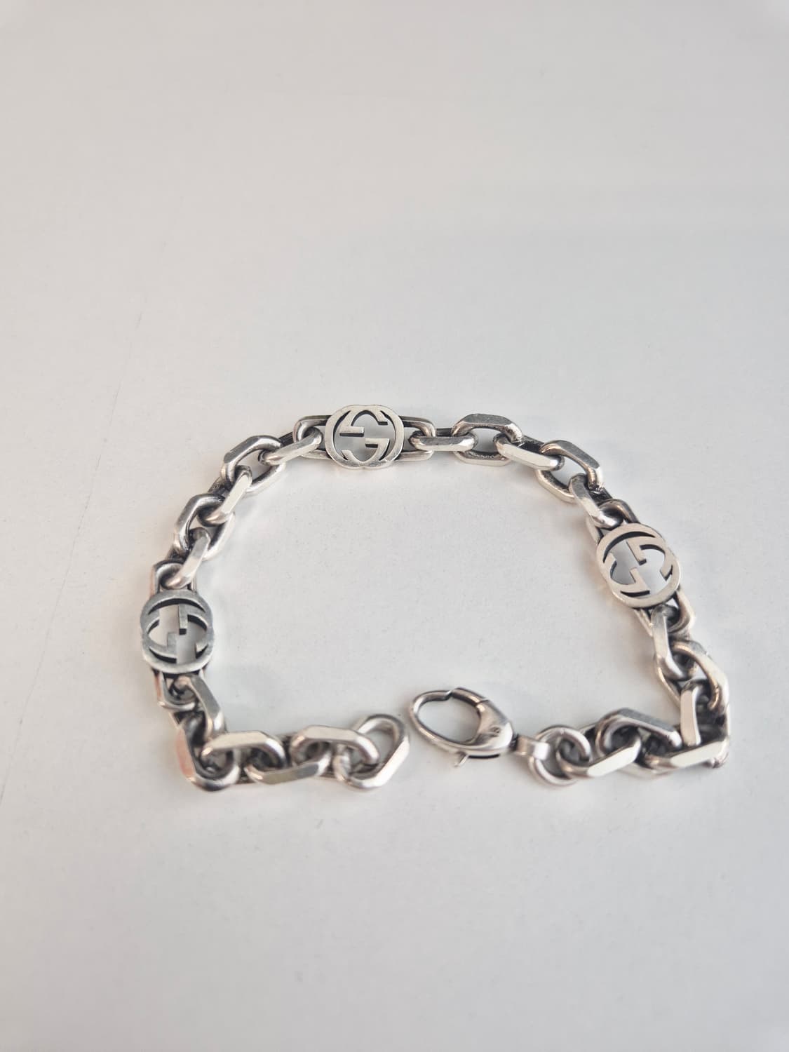 구찌 인터로킹 체인 팔찌 18호 상품이미지2