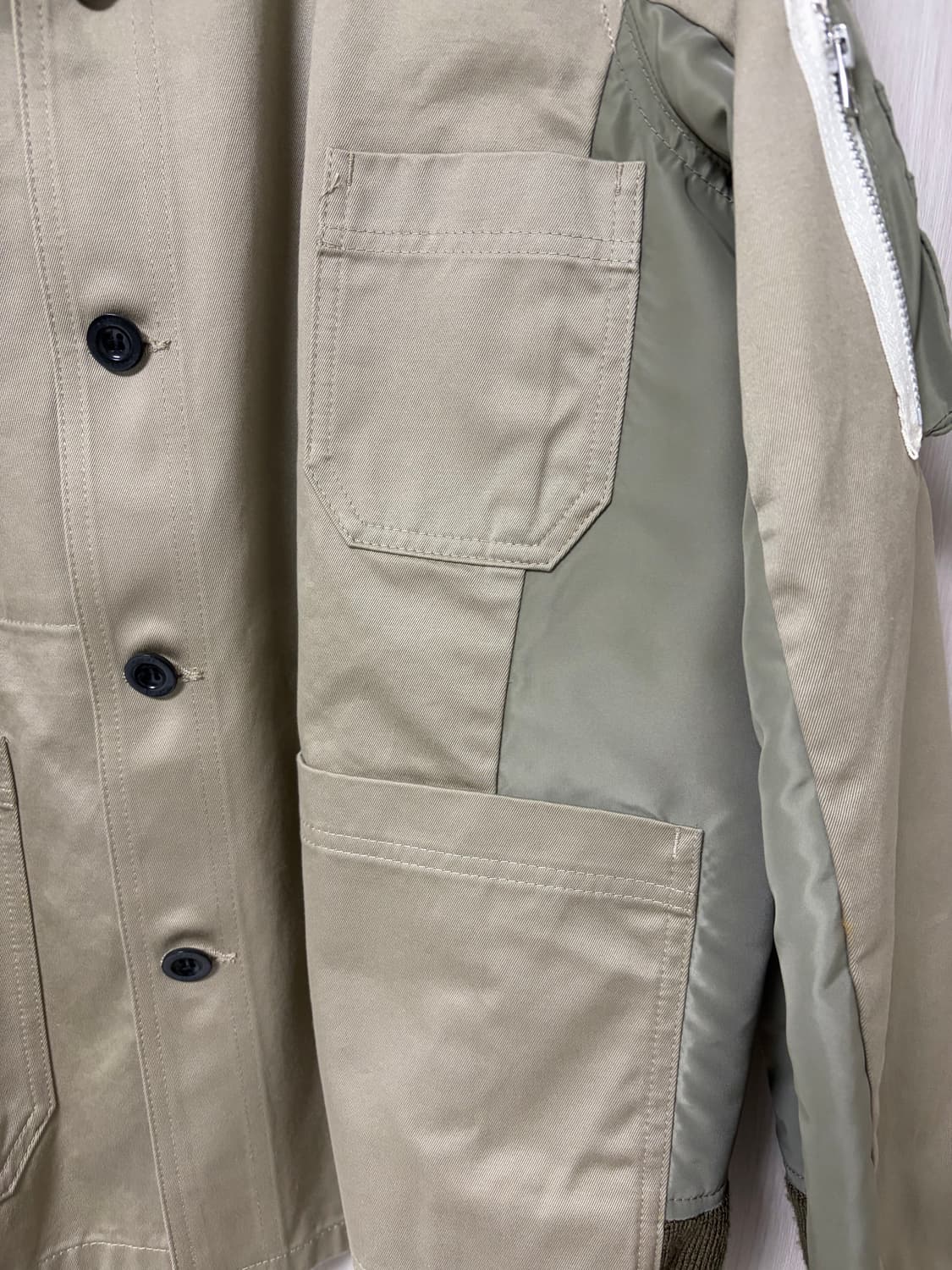 사카이 트윌 패널 자켓 베이지 2(100~105) 상품이미지6