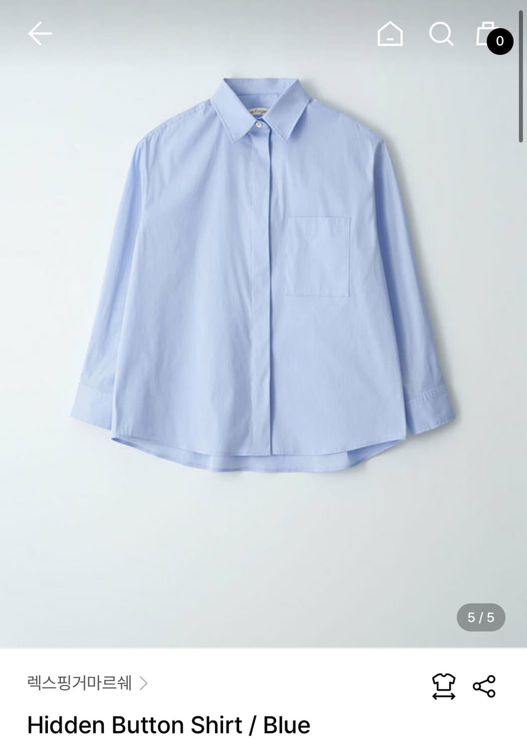 LFM Hidden Button Shirt 상품이미지1