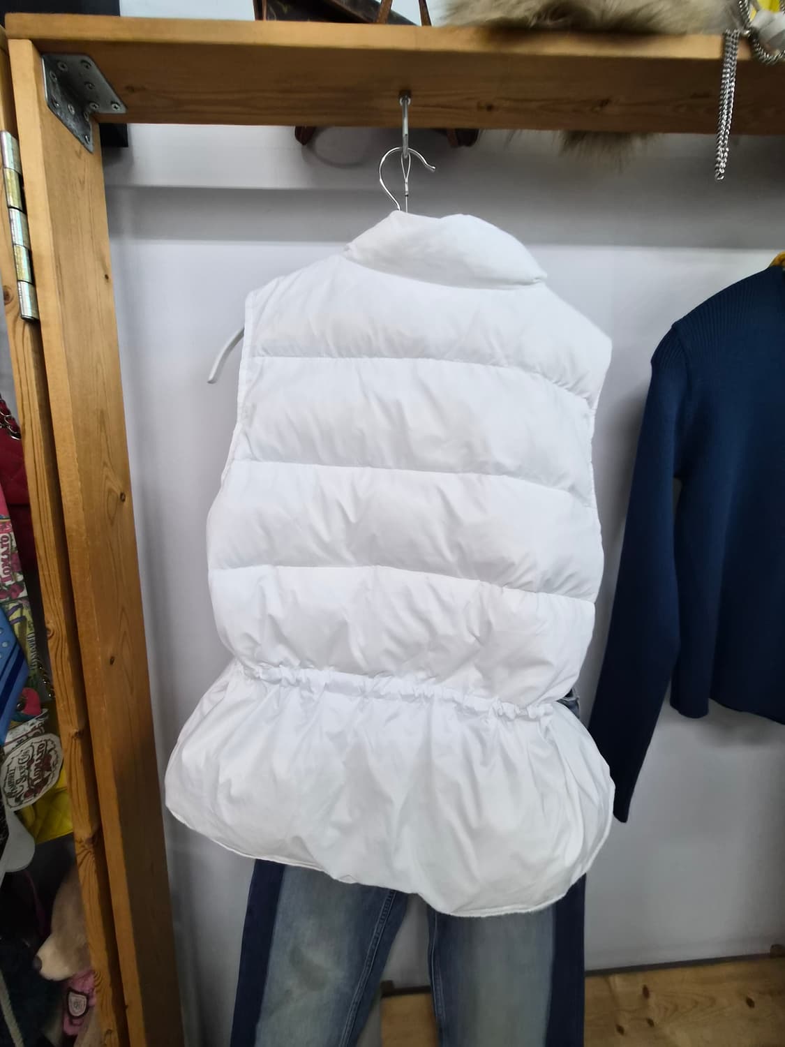 디자이너 화이트 구스 패딩베스트 새상품 상품이미지7