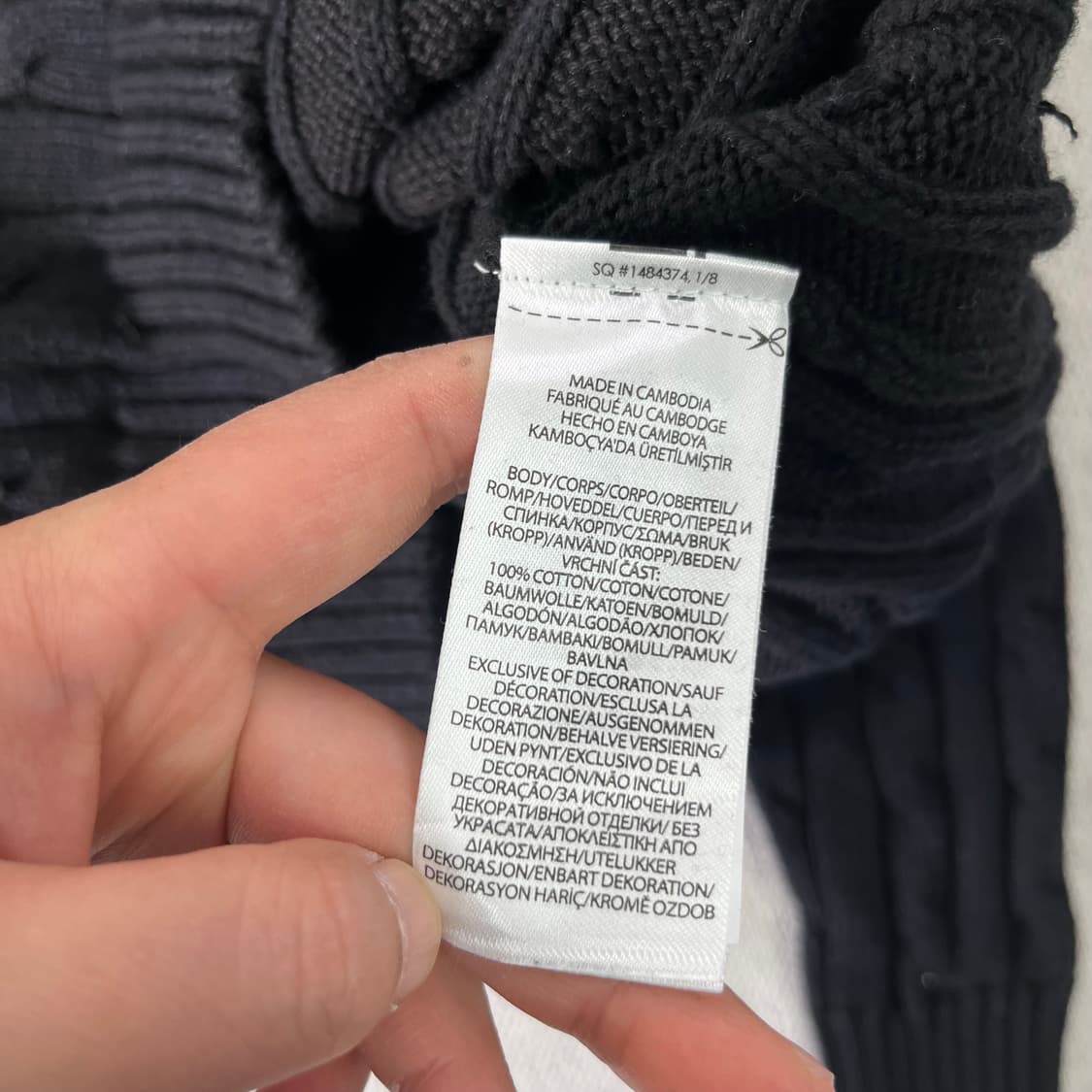 W 95 폴로랄프로렌 블랙 꽈배기 니트 상품이미지5