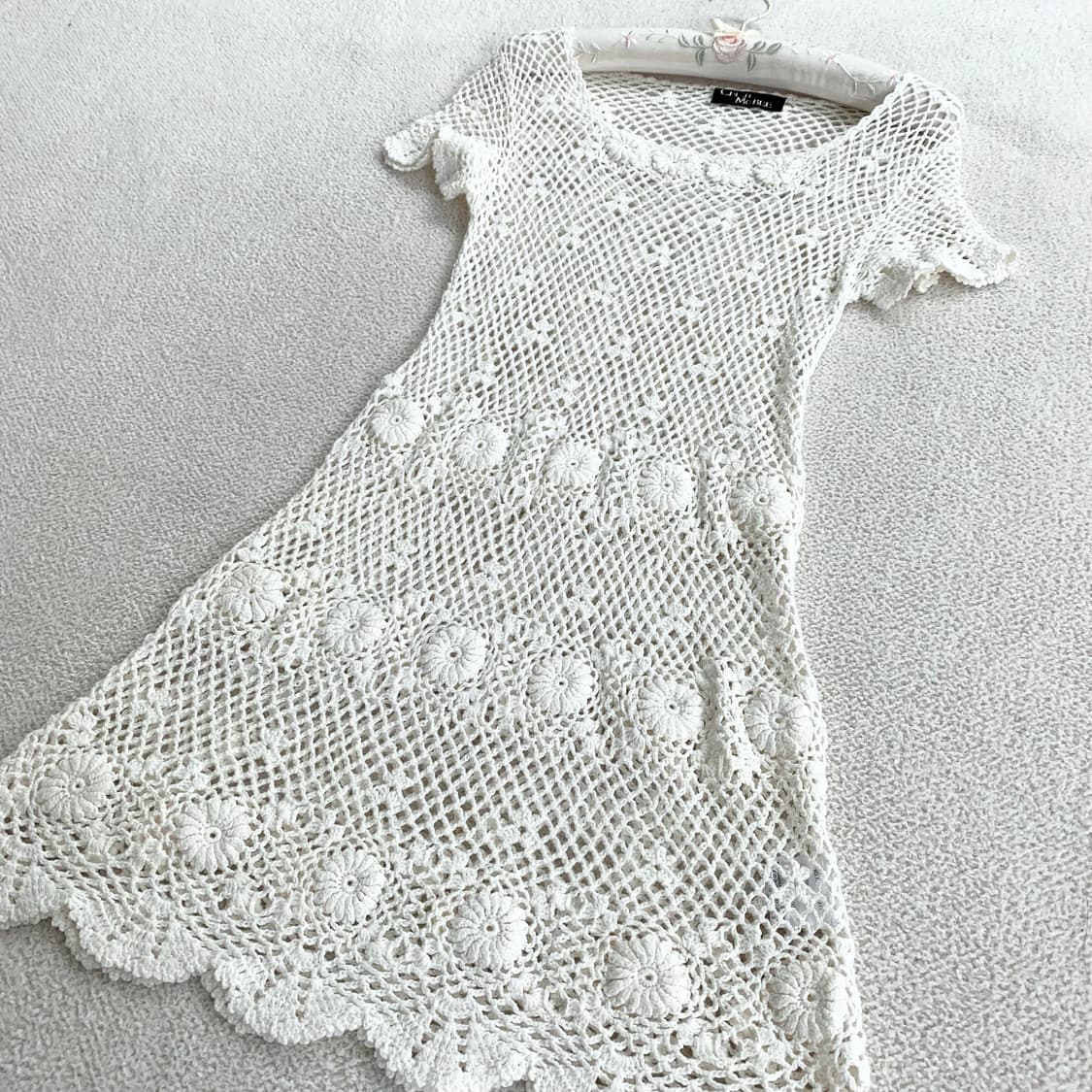 Cecil Mcbee ♥ 세실맥비 크로셰 레이어드 니트 원피스 상품이미지2