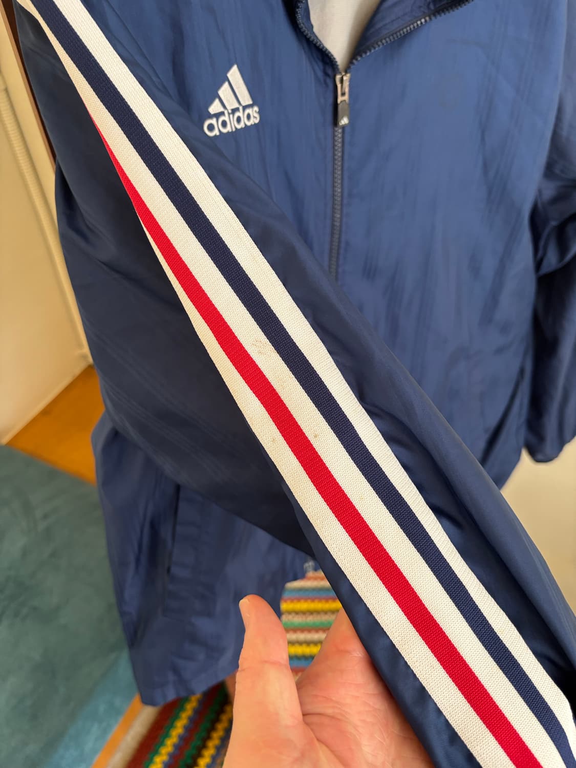 아디다스 네이비 3선 트랙 자켓 상품이미지3