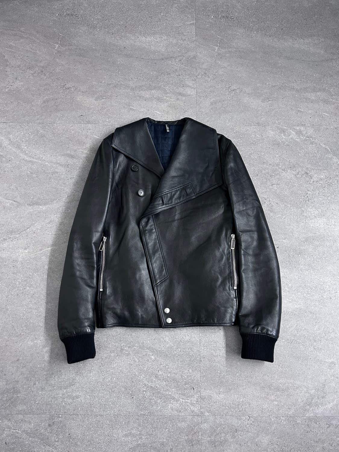 디올 옴므 09fw 비대칭 램스킨 자켓 상품이미지1