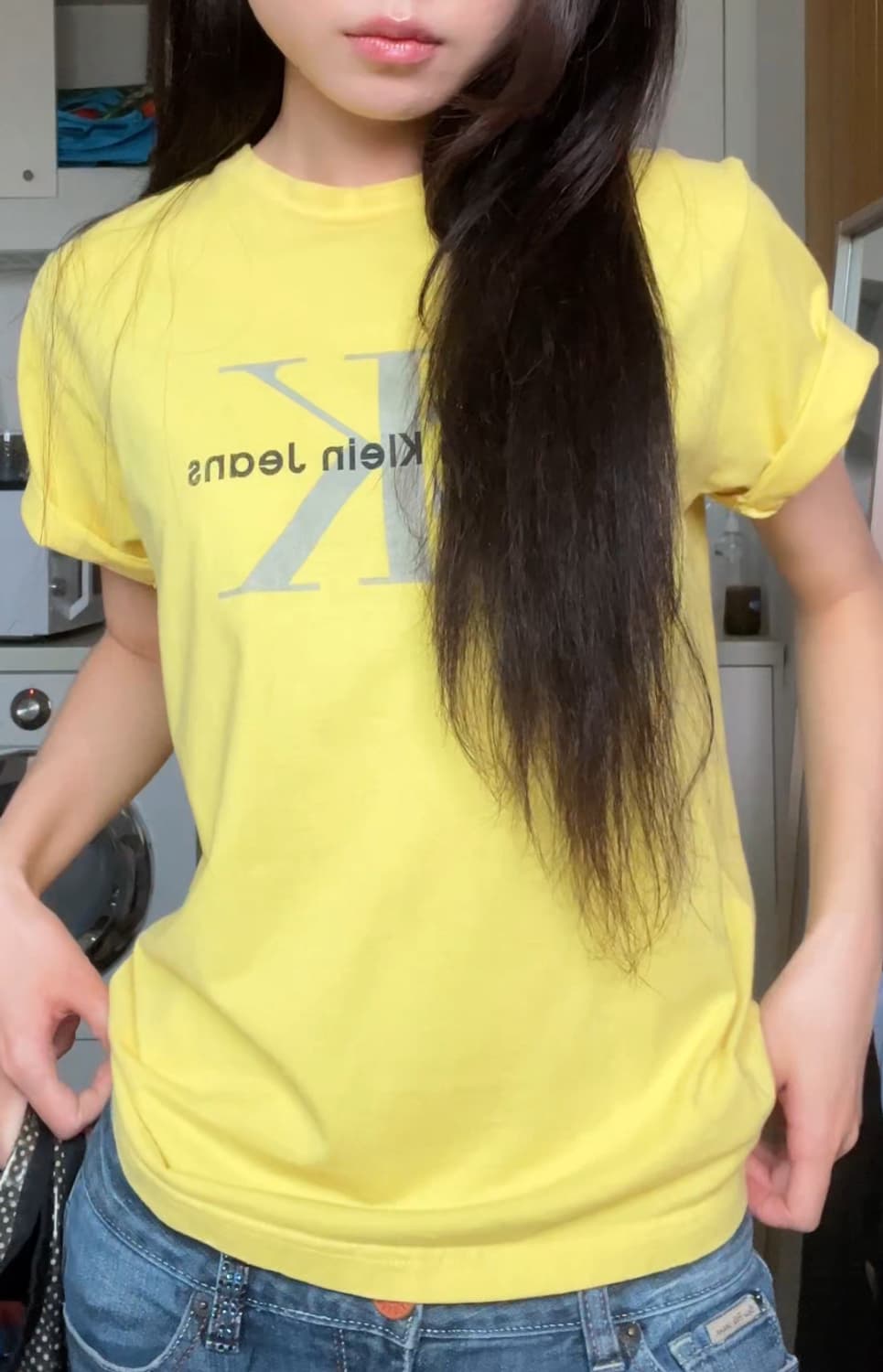 Calvin Klein Vintage yellow t-shirts 상품이미지2