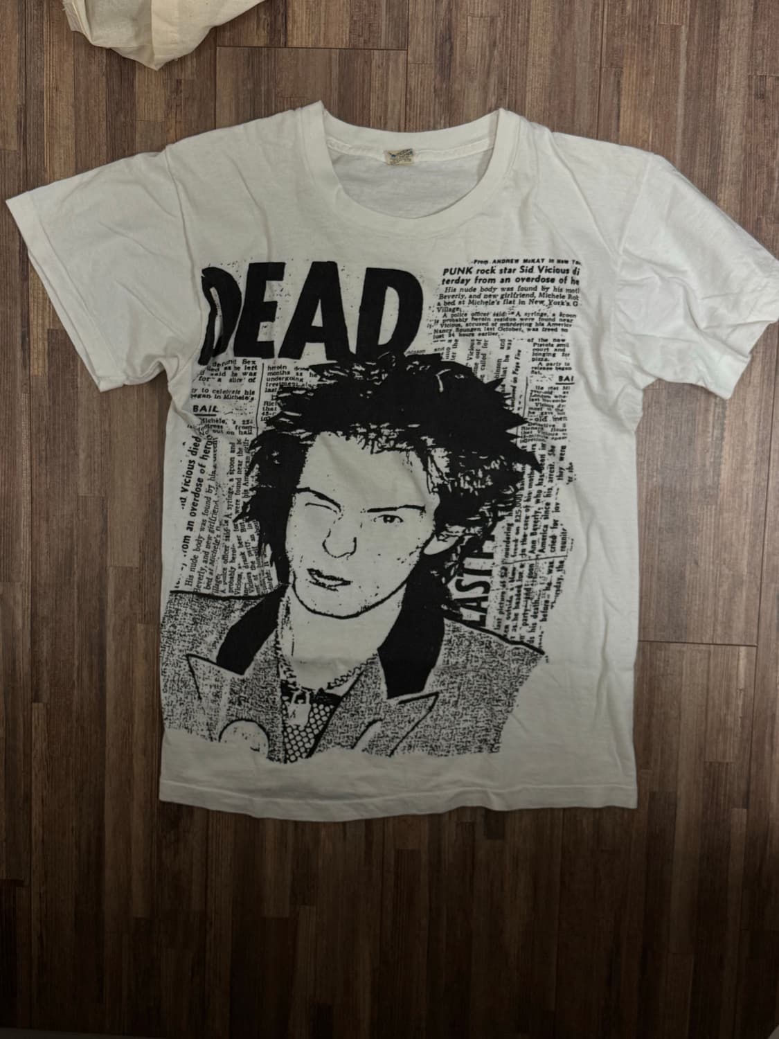 빈티지 밴드티 80s sid vicious 상품이미지1