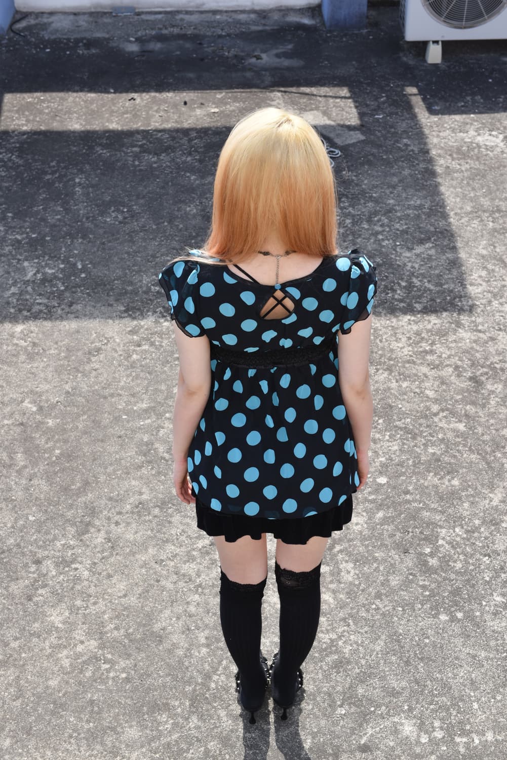 레트로 도트 블라우스 상품이미지9