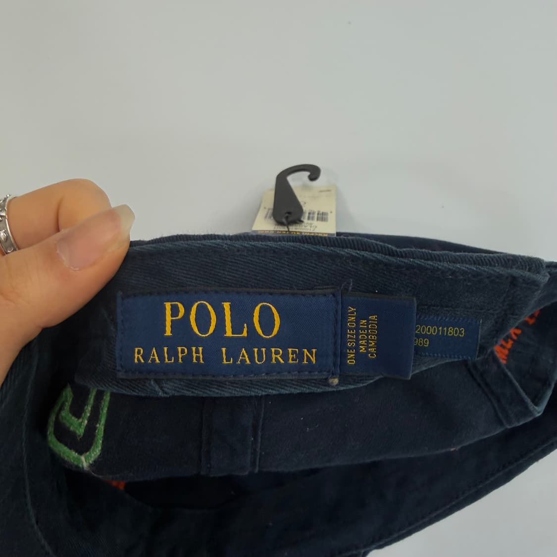 Polo 폴로 데드스탁 오렌지 포니 네이비 볼캡  상품이미지7