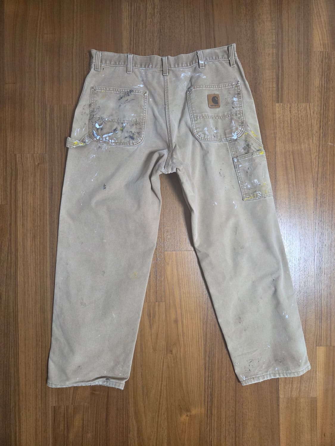 칼하트 페인팅 워크웨어 팬츠 베이지 상품이미지5