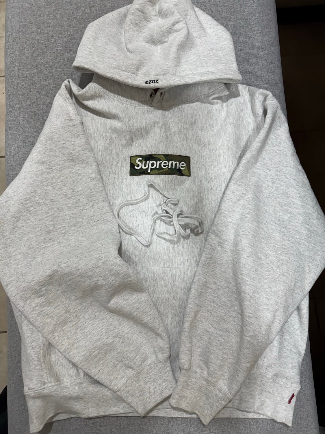 슈프림 박스로고 후드 그레이 카모 L 상품이미지1