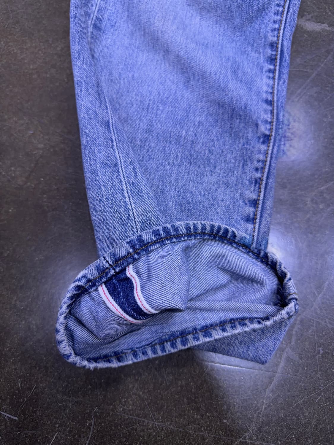 리바이스 505 프리미엄 빅E 레귤러 스트레이트핏 빈티지 데님팬츠 34 상품이미지8