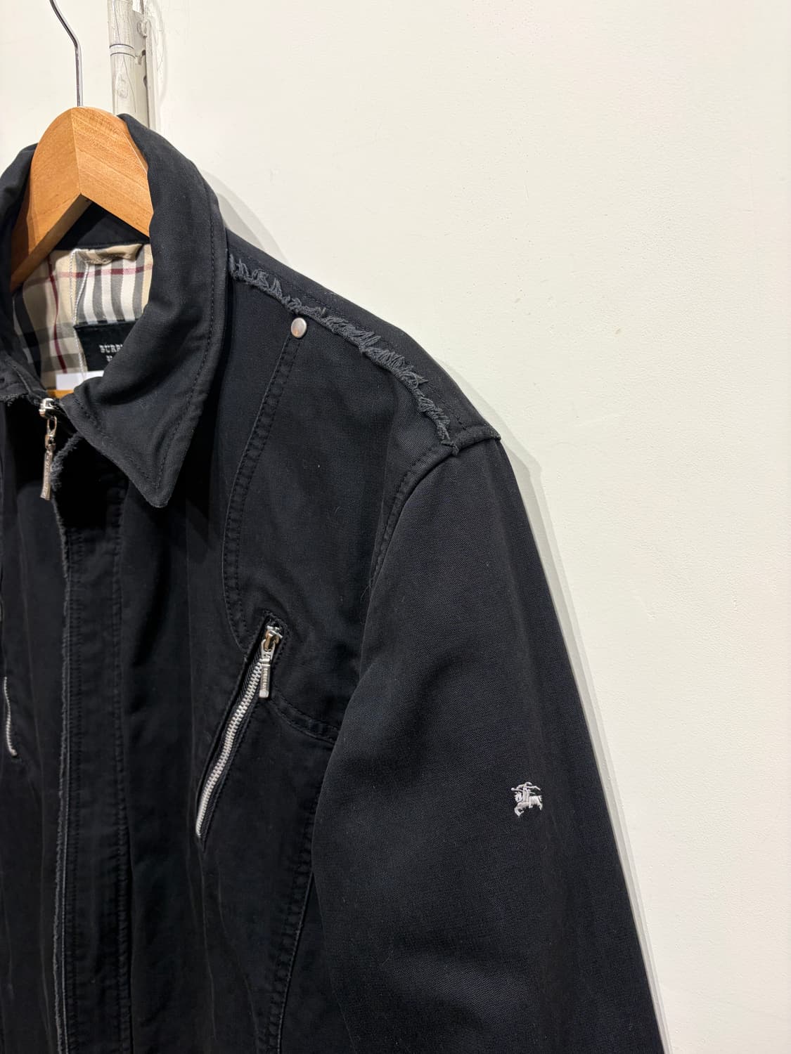 버버리 블랙라벨 멀티 지퍼 바이커 자켓 상품이미지5