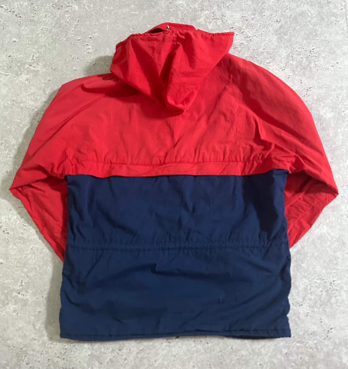 90s 빈티지 스포츠 팀 레드 네이비 배색 후드 자켓 상품이미지3